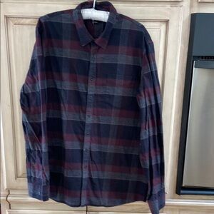 Marc Anthony Plaid Button-Up Shirt flannel sz XL slim fit LN